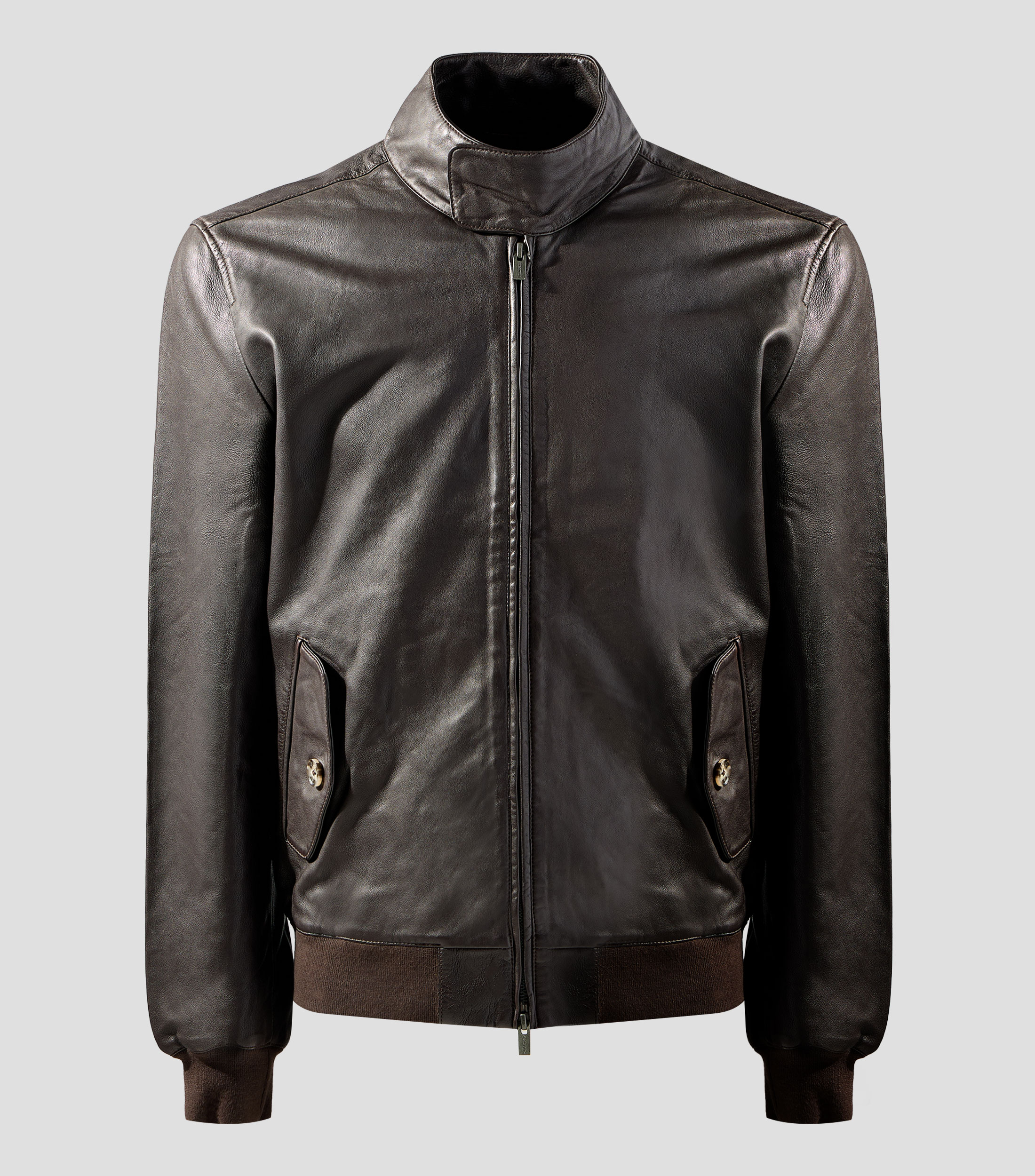 Chamarra Biker en piel Hombre